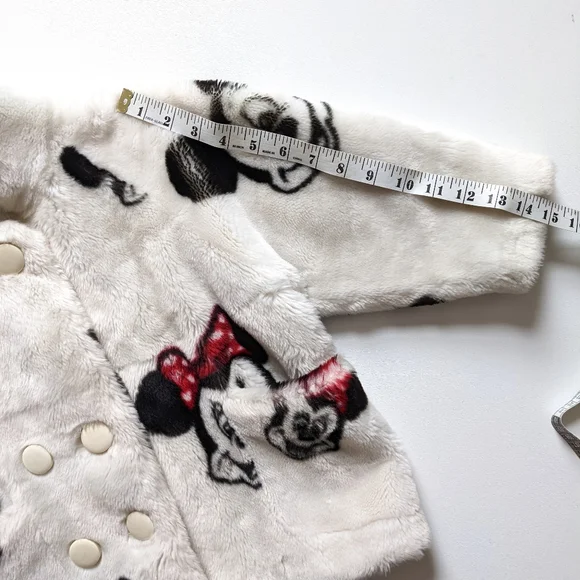 VERY RARE Kid's Vintage 1992 Disney Apparence Mickey & Minnie Faux Fur Coat - Picture 5 of 15